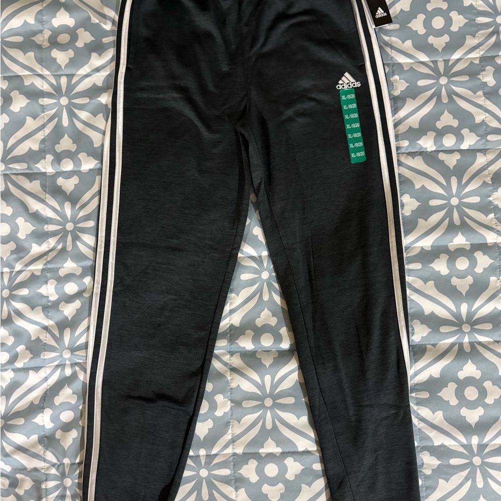 Adidas Black Sweatpants Relaxed Fit Joggers